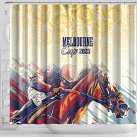 Melbourne Horse Racing Shower Curtain Yellow Rose Champion - Wonder Print Shop