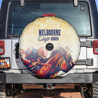 Melbourne Horse Racing Spare Tire Cover Yellow Rose Champion - Wonder Print Shop