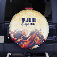 Melbourne Horse Racing Spare Tire Cover Yellow Rose Champion - Wonder Print Shop
