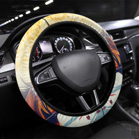 Melbourne Horse Racing Steering Wheel Cover Yellow Rose Champion - Wonder Print Shop
