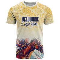 Melbourne Horse Racing T Shirt Yellow Rose Champion - Wonder Print Shop