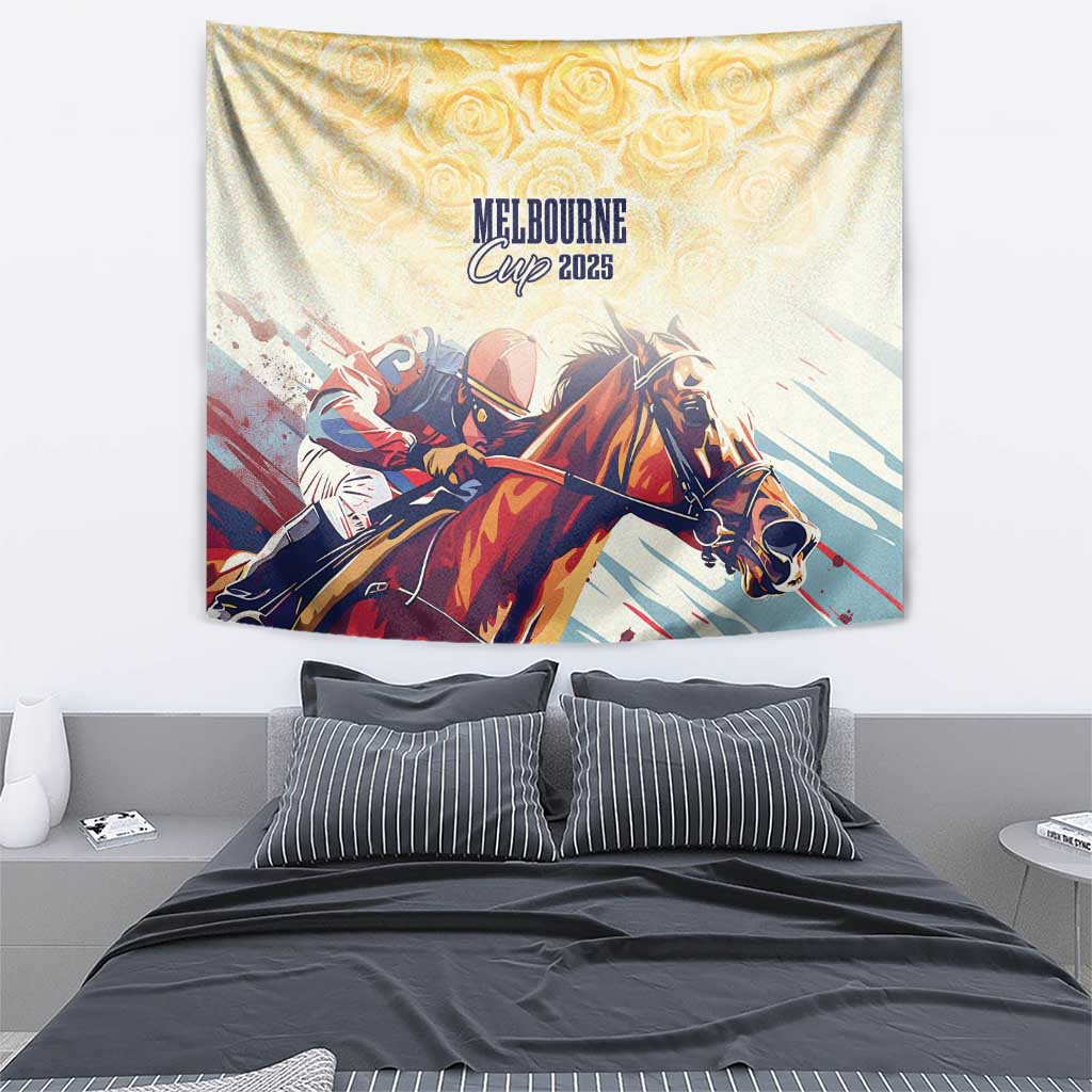 Melbourne Horse Racing Tapestry Yellow Rose Champion - Wonder Print Shop