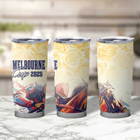 Melbourne Horse Racing Tumbler Cup Yellow Rose Champion - Wonder Print Shop