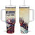 Melbourne Horse Racing Tumbler With Handle Yellow Rose Champion - Wonder Print Shop