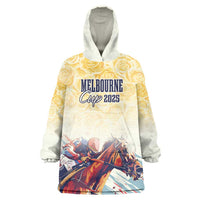 Melbourne Horse Racing Wearable Blanket Hoodie Yellow Rose Champion - Wonder Print Shop