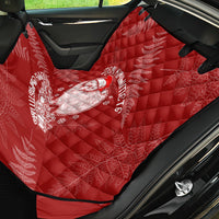 New Zealand Christmas Back Car Seat Cover Silver Fern Mix Kiwi Bird Ver01 LT7 - Wonder Print Shop