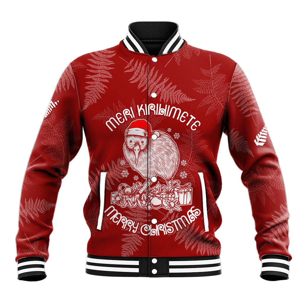 New Zealand Christmas Baseball Jacket Silver Fern Mix Kiwi Bird Ver01 LT7 - Wonder Print Shop