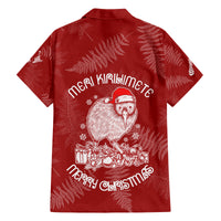 New Zealand Christmas Family Matching Off Shoulder Short Dress and Hawaiian Shirt Silver Fern Mix Kiwi Bird Ver01 LT7 - Wonder Print Shop