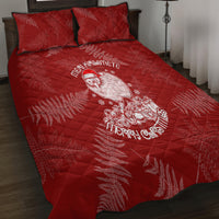 New Zealand Christmas Quilt Bed Set Silver Fern Mix Kiwi Bird Ver01 - Wonder Print Shop