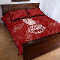 New Zealand Christmas Quilt Bed Set Silver Fern Mix Kiwi Bird Ver01 - Wonder Print Shop