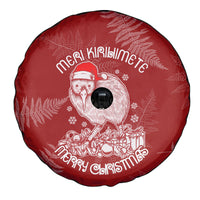New Zealand Christmas Spare Tire Cover Silver Fern Mix Kiwi Bird Ver01 - Wonder Print Shop