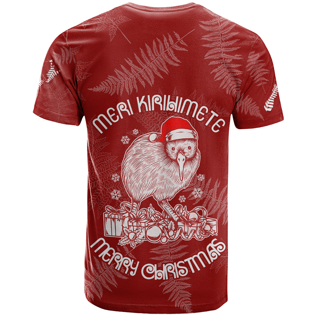 New Zealand Christmas T Shirt Silver Fern Mix Kiwi Bird Ver01 - Wonder Print Shop