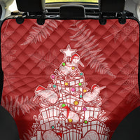 New Zealand Christmas Back Car Seat Cover Silver Fern Mix Kiwi Bird Ver02 LT7 - Wonder Print Shop