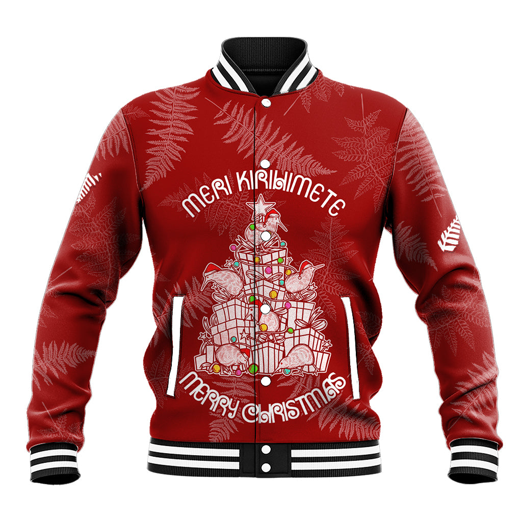 New Zealand Christmas Baseball Jacket Silver Fern Mix Kiwi Bird Ver02 LT7 - Wonder Print Shop
