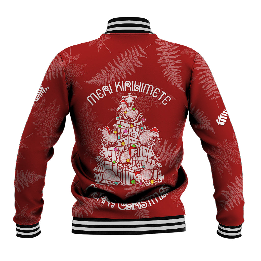 New Zealand Christmas Baseball Jacket Silver Fern Mix Kiwi Bird Ver02 LT7 - Wonder Print Shop