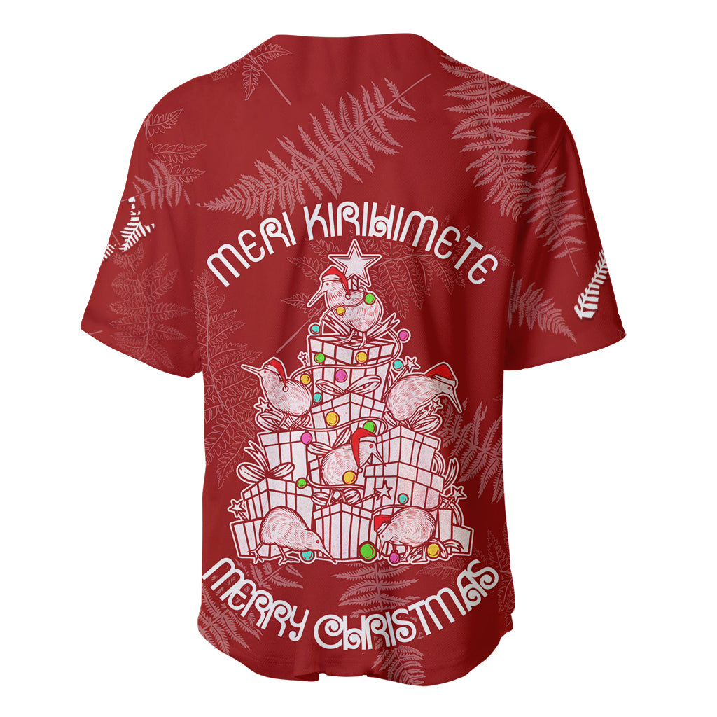 New Zealand Christmas Baseball Jersey Silver Fern Mix Kiwi Bird Ver02 LT7 - Wonder Print Shop