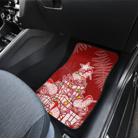 New Zealand Christmas Car Mats Silver Fern Mix Kiwi Bird Ver02 LT7 - Wonder Print Shop