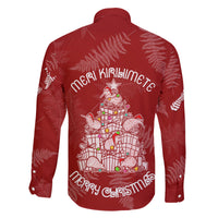 New Zealand Christmas Family Matching Summer Maxi Dress and Hawaiian Shirt Silver Fern Mix Kiwi Bird Ver02 - Wonder Print Shop