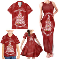 New Zealand Christmas Family Matching Tank Maxi Dress and Hawaiian Shirt Silver Fern Mix Kiwi Bird Ver02 - Wonder Print Shop