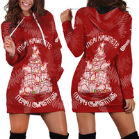 New Zealand Christmas Hoodie Dress Silver Fern Mix Kiwi Bird Ver02 - Wonder Print Shop