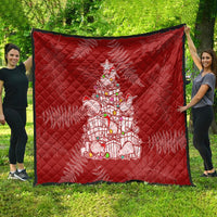 New Zealand Christmas Quilt Silver Fern Mix Kiwi Bird Ver02 - Wonder Print Shop