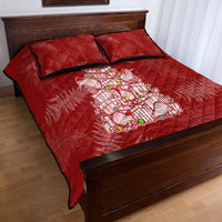 New Zealand Christmas Quilt Bed Set Silver Fern Mix Kiwi Bird Ver02 - Wonder Print Shop