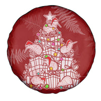 New Zealand Christmas Spare Tire Cover Silver Fern Mix Kiwi Bird Ver02 - Wonder Print Shop
