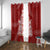 New Zealand Christmas Window Curtain Silver Fern Mix Kiwi Bird Ver02 - Wonder Print Shop