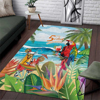 Aloha Hawaii Christmas Area Rug It's 5 o'clock Somewhere LT7 - Wonder Print Shop