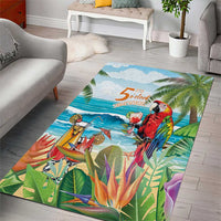 Aloha Hawaii Christmas Area Rug It's 5 o'clock Somewhere LT7 - Wonder Print Shop