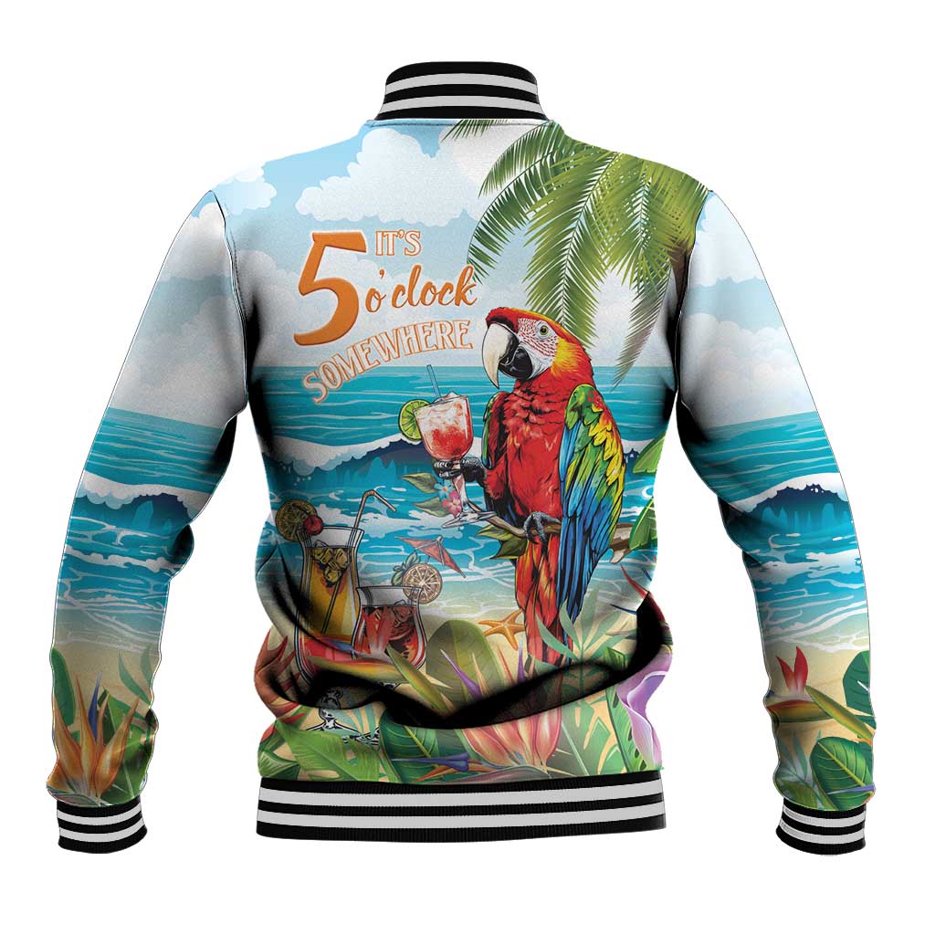 Aloha Hawaii Christmas Baseball Jacket It's 5 o'clock Somewhere LT7 - Wonder Print Shop