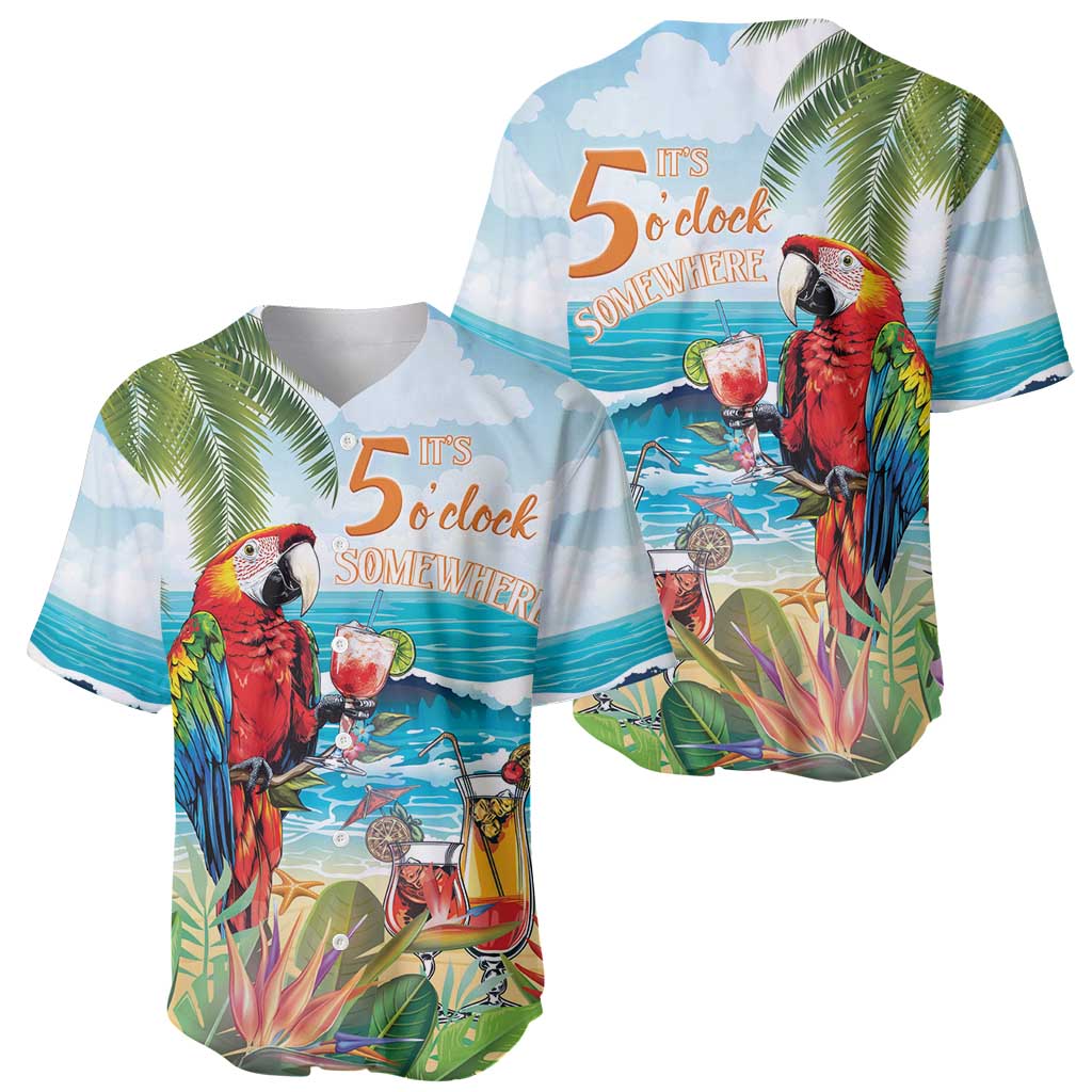 Aloha Hawaii Christmas Baseball Jersey It's 5 o'clock Somewhere LT7 - Wonder Print Shop