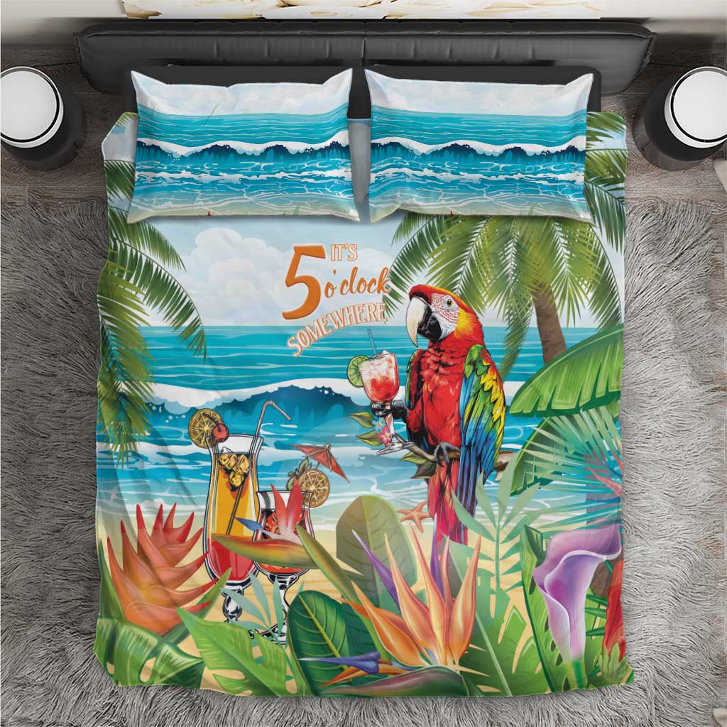 Aloha Hawaii Christmas Bedding Set It's 5 o'clock Somewhere LT7 - Wonder Print Shop