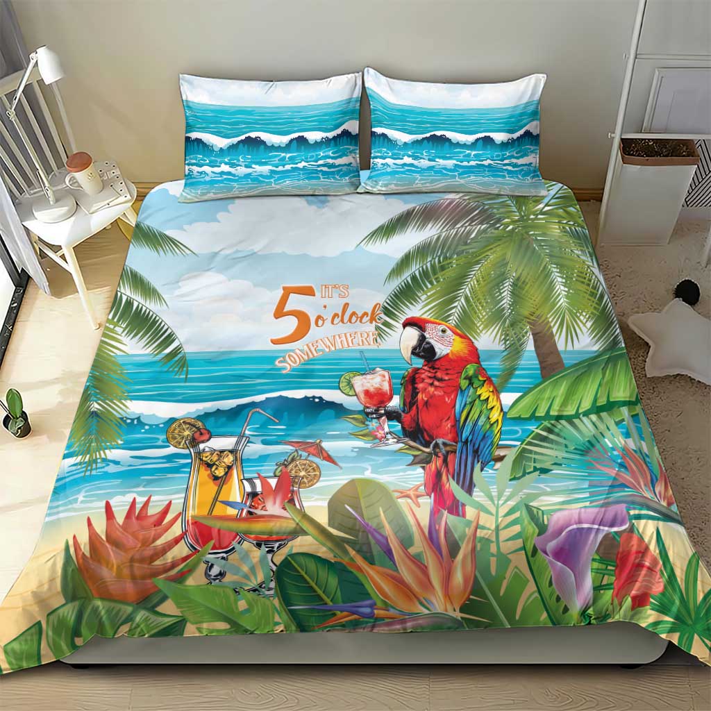 Aloha Hawaii Christmas Bedding Set It's 5 o'clock Somewhere LT7 - Wonder Print Shop