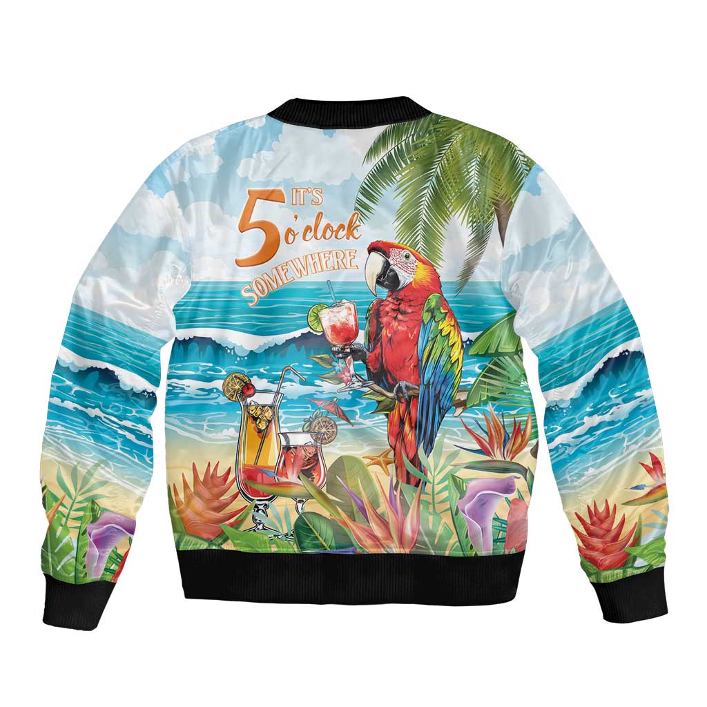 Aloha Hawaii Christmas Bomber Jacket It's 5 o'clock Somewhere LT7 - Wonder Print Shop