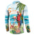 Aloha Hawaii Christmas Button Sweatshirt It's 5 o'clock Somewhere LT7 - Wonder Print Shop