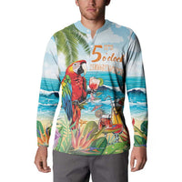 Aloha Hawaii Christmas Button Sweatshirt It's 5 o'clock Somewhere LT7 - Wonder Print Shop