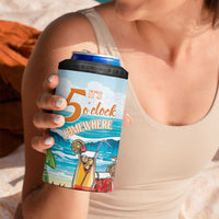 Aloha Hawaii Christmas 4 in 1 Can Cooler Tumbler It's 5 o'clock Somewhere LT7 - Wonder Print Shop