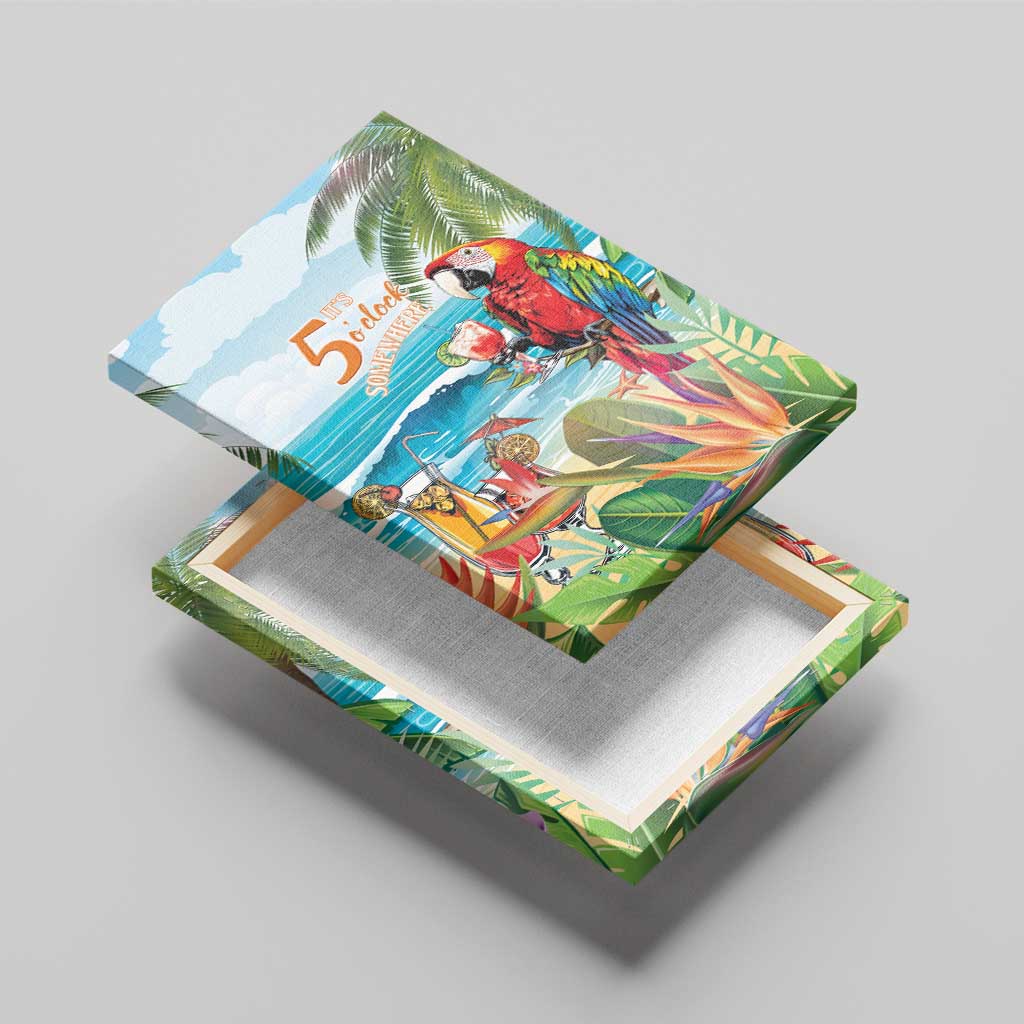 Aloha Hawaii Christmas Canvas Wall Art It's 5 o'clock Somewhere LT7 - Wonder Print Shop