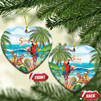 Aloha Hawaii Christmas Ceramic Ornament It's 5 o'clock Somewhere LT7 - Wonder Print Shop