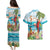 Aloha Hawaii Christmas Couples Matching Puletasi and Hawaiian Shirt It's 5 o'clock Somewhere LT7 - Wonder Print Shop
