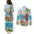 Aloha Hawaii Christmas Couples Matching Puletasi and Long Sleeve Button Shirt It's 5 o'clock Somewhere LT7 - Wonder Print Shop