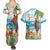 Aloha Hawaii Christmas Couples Matching Summer Maxi Dress and Hawaiian Shirt It's 5 o'clock Somewhere LT7 - Wonder Print Shop
