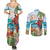 Aloha Hawaii Christmas Couples Matching Summer Maxi Dress and Long Sleeve Button Shirt It's 5 o'clock Somewhere LT7 - Wonder Print Shop