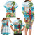Aloha Hawaii Christmas Family Matching Long Sleeve Bodycon Dress and Hawaiian Shirt It's 5 o'clock Somewhere LT7 - Wonder Print Shop