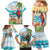 Aloha Hawaii Christmas Family Matching Mermaid Dress and Hawaiian Shirt It's 5 o'clock Somewhere LT7 - Wonder Print Shop