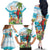 Aloha Hawaii Christmas Family Matching Off The Shoulder Long Sleeve Dress and Hawaiian Shirt It's 5 o'clock Somewhere - Wonder Print Shop
