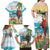 Aloha Hawaii Christmas Family Matching Off Shoulder Maxi Dress and Hawaiian Shirt It's 5 o'clock Somewhere LT7 - Wonder Print Shop