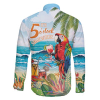 Aloha Hawaii Christmas Family Matching Off Shoulder Short Dress and Hawaiian Shirt It's 5 o'clock Somewhere LT7 - Wonder Print Shop