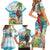 Aloha Hawaii Christmas Family Matching Short Sleeve Bodycon Dress and Hawaiian Shirt It's 5 o'clock Somewhere - Wonder Print Shop